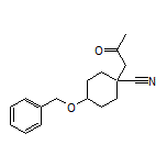 4-(Benzyloxy)-1-(2-oxopropyl)cyclohexanecarbonitrile