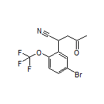 2-[5-Bromo-2-(trifluoromethoxy)phenyl]-4-oxopentanenitrile