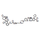 7-Cyclopentyl-2-[[5-[4-[4-[2-[[2-(2,6-dioxo-3-piperidyl)-1,3-dioxo-4-isoindolinyl]oxy]acetamido]butyl]-1-piperazinyl]-2-pyridyl]amino]-N,N-dimethyl-7H-pyrrolo[2,3-d]pyrimidine-6-carboxamide