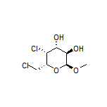 (2S,3R,4R,5R,6R)-5-Chloro-6-(chloromethyl)-2-methoxytetrahydro-2H-pyran-3,4-diol