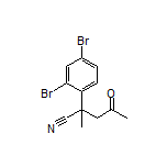 2-(2,4-Dibromophenyl)-2-methyl-4-oxopentanenitrile