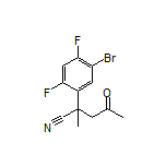 2-(5-Bromo-2,4-difluorophenyl)-2-methyl-4-oxopentanenitrile