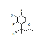 2-(3-Bromo-2,4-difluorophenyl)-2-methyl-4-oxopentanenitrile