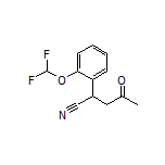 2-[2-(Difluoromethoxy)phenyl]-4-oxopentanenitrile