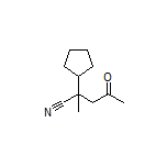 2-Cyclopentyl-2-methyl-4-oxopentanenitrile