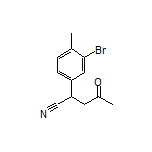 2-(3-Bromo-4-methylphenyl)-4-oxopentanenitrile