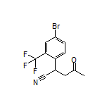 2-[4-Bromo-2-(trifluoromethyl)phenyl]-4-oxopentanenitrile