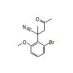 2-(2-Bromo-6-methoxyphenyl)-2-methyl-4-oxopentanenitrile