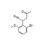 2-(2-Bromo-6-methoxyphenyl)-4-oxopentanenitrile