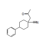 1-(2-Oxopropyl)-4-phenylcyclohexanecarbonitrile