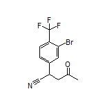 2-[3-Bromo-4-(trifluoromethyl)phenyl]-4-oxopentanenitrile