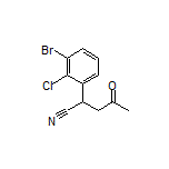 2-(3-Bromo-2-chlorophenyl)-4-oxopentanenitrile