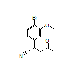 2-(4-Bromo-3-methoxyphenyl)-4-oxopentanenitrile