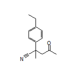 2-(4-Ethylphenyl)-2-methyl-4-oxopentanenitrile