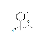 2-Methyl-4-oxo-2-(m-tolyl)pentanenitrile