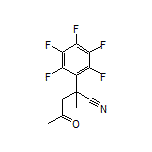 2-Methyl-4-oxo-2-(perfluorophenyl)pentanenitrile