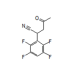 4-Oxo-2-(2,3,5,6-tetrafluorophenyl)pentanenitrile