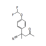 2-[4-(Difluoromethoxy)phenyl]-2-methyl-4-oxopentanenitrile