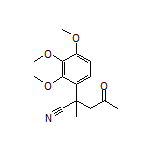 2-Methyl-4-oxo-2-(2,3,4-trimethoxyphenyl)pentanenitrile