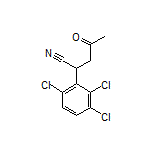 4-Oxo-2-(2,3,6-trichlorophenyl)pentanenitrile