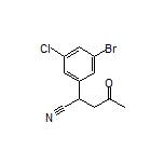 2-(3-Bromo-5-chlorophenyl)-4-oxopentanenitrile