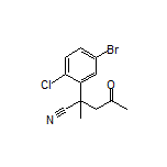 2-(5-Bromo-2-chlorophenyl)-2-methyl-4-oxopentanenitrile