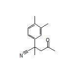 2-(3,4-Dimethylphenyl)-2-methyl-4-oxopentanenitrile