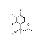 2-Methyl-4-oxo-2-(2,3,4-trifluorophenyl)pentanenitrile