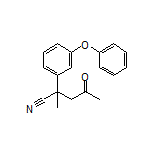 2-Methyl-4-oxo-2-(3-phenoxyphenyl)pentanenitrile