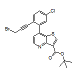 tert-Butyl 7-[2-(3-Bromoprop-1-yn-1-yl)-5-chlorophenyl]thieno[3,2-b]pyridine-3-carboxylate