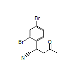 2-(2,4-Dibromophenyl)-4-oxopentanenitrile