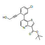 tert-Butyl 7-[5-Chloro-2-(3-hydroxyprop-1-yn-1-yl)phenyl]thieno[3,2-b]pyridine-3-carboxylate