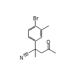 2-(4-Bromo-3-methylphenyl)-2-methyl-4-oxopentanenitrile