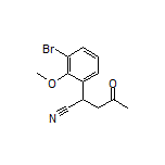 2-(3-Bromo-2-methoxyphenyl)-4-oxopentanenitrile