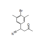 2-(4-Bromo-3,5-dimethylphenyl)-4-oxopentanenitrile