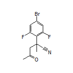 2-(4-Bromo-2,6-difluorophenyl)-2-methyl-4-oxopentanenitrile