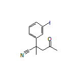 2-(3-Iodophenyl)-2-methyl-4-oxopentanenitrile