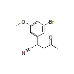 2-(3-Bromo-5-methoxyphenyl)-4-oxopentanenitrile