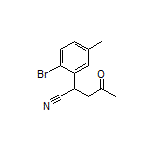 2-(2-Bromo-5-methylphenyl)-4-oxopentanenitrile