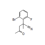 2-(2-Bromo-6-fluorophenyl)-2-methyl-4-oxopentanenitrile