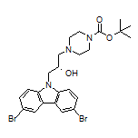 (S)-1-(4-Boc-piperazin-1-yl)-3-(3,6-dibromo-9H-carbazol-9-yl)propan-2-ol