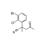 2-(3-Bromo-2-chlorophenyl)-2-methyl-4-oxopentanenitrile