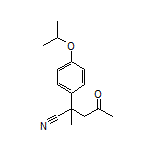 2-(4-Isopropoxyphenyl)-2-methyl-4-oxopentanenitrile