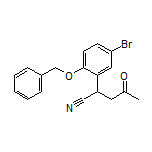 2-[2-(Benzyloxy)-5-bromophenyl]-4-oxopentanenitrile