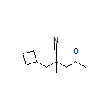 2-(Cyclobutylmethyl)-2-methyl-4-oxopentanenitrile