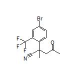 2-[4-Bromo-2-(trifluoromethyl)phenyl]-2-methyl-4-oxopentanenitrile