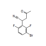 2-(3-Bromo-2,6-difluorophenyl)-4-oxopentanenitrile