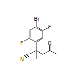 2-(4-Bromo-2,5-difluorophenyl)-2-methyl-4-oxopentanenitrile