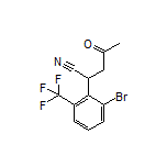 2-[2-Bromo-6-(trifluoromethyl)phenyl]-4-oxopentanenitrile