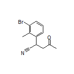 2-(3-Bromo-2-methylphenyl)-4-oxopentanenitrile